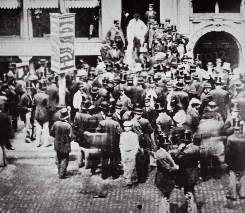 New York Gold Exchange, USA, 1863. Artist: Unknown