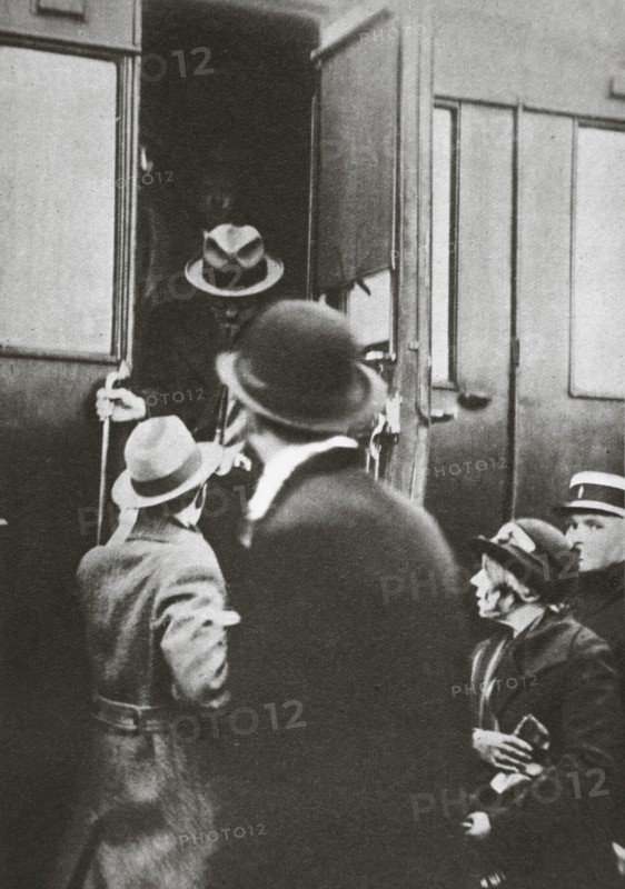 Leon Trotsky after being expelled from the Communist Party, December 1927. Artist: Unknown