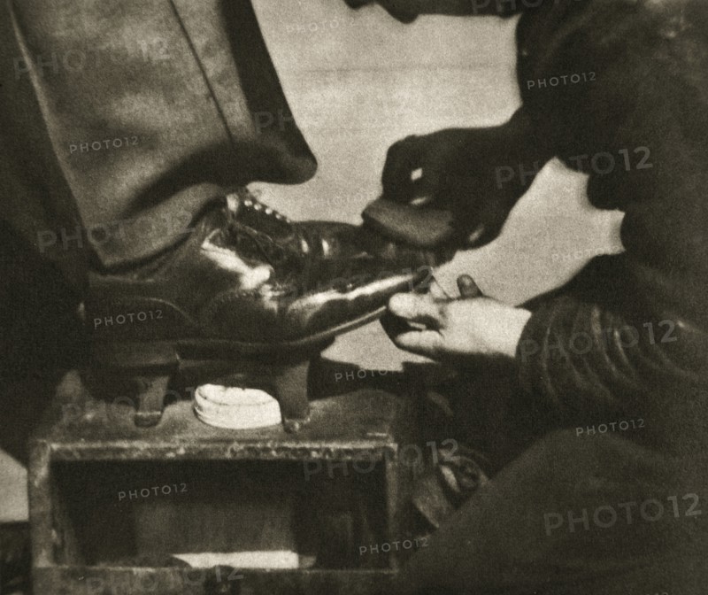 Shoeshine, New York, USA, mid 1930s. Artist: Unknown