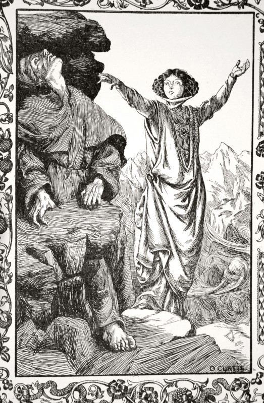 'She caused the rock to shut down', 1905.  Artist: Dora Curtis
