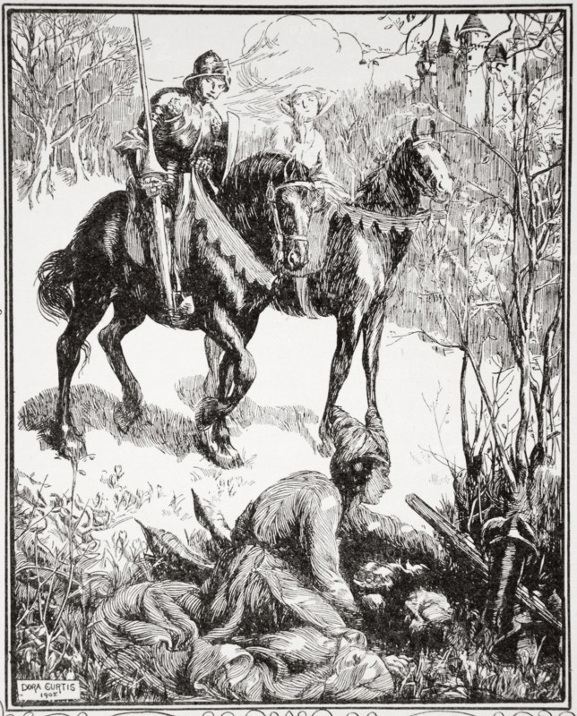 'A lady weeping bitterly', 1905.  Artist: Dora Curtis