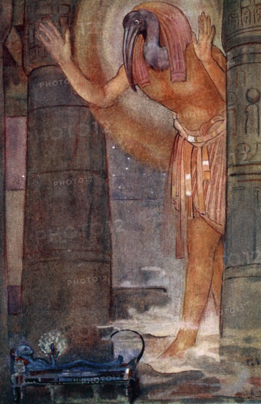 'Thoth and the Chief Magician', 1925. Artist: Evelyn Paul