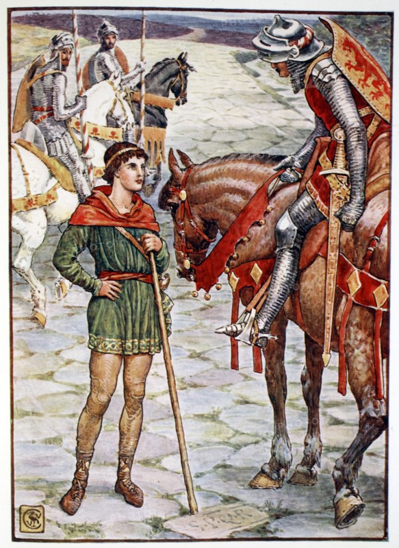 'Young Percival Questions Sir Owen', 1911. Artist: Unknown