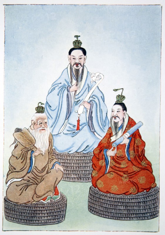 The Taoist Triad, 1922. Artist: Unknown