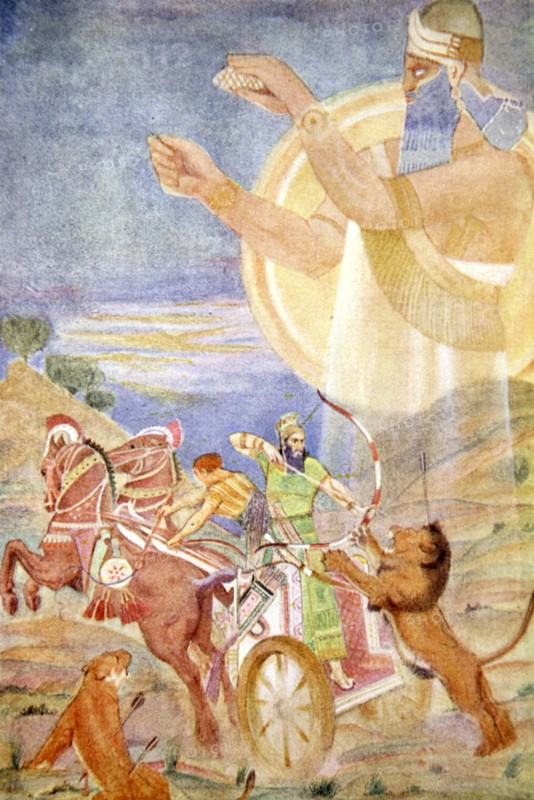 'Tiglath-Pileser I directed by Ninib', 1916.  Artist: Evelyn Paul