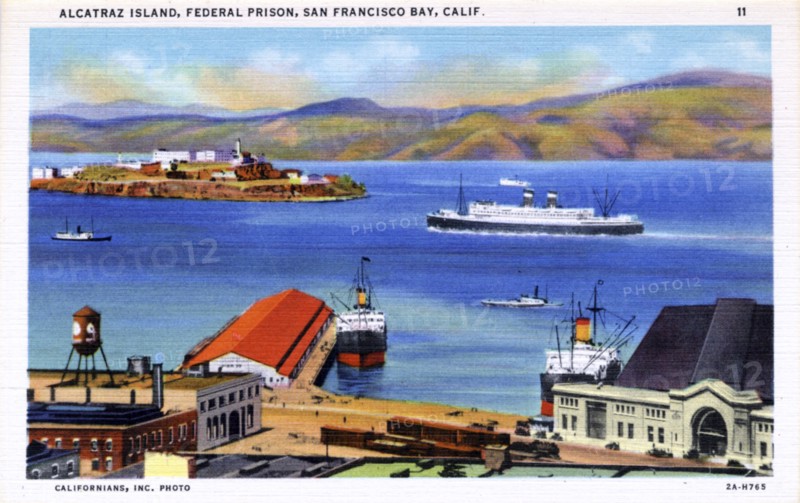Alcatraz Island, San Francisco Bay, California, USA, 1932. Artist: Unknown