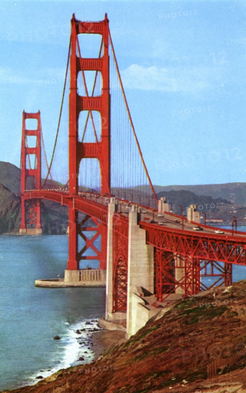 Golden Gate Bridge, San Francisco, California, USA, 1957. Artist: Unknown