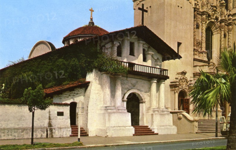 Mission Dolores, San Francisco, California, USA, 1957. Artist: Unknown