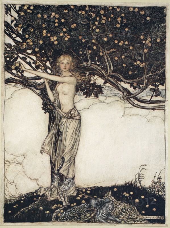 'Freia, the fair one', 1910. Artist: Arthur Rackham