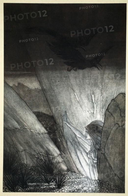 'Erda bids thee beware', 1910.  Artist: Arthur Rackham