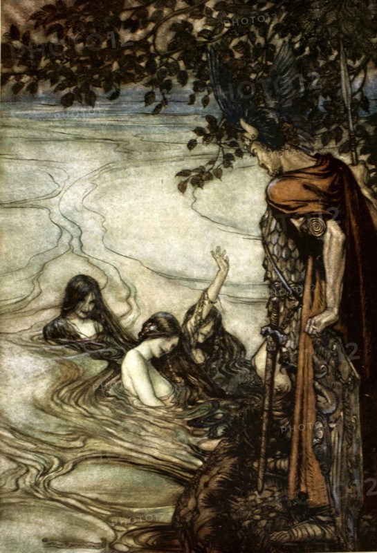 'Illustration from Siegfried and the Twilight of the Gods, 1924.  Artist: Arthur Rackham