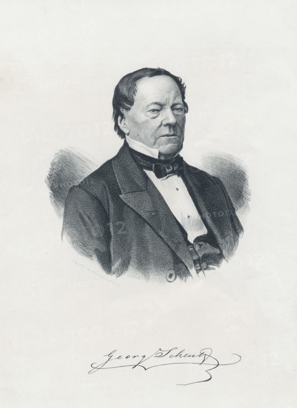 Per Georg Scheutz, 19th-century Swedish lawyer, translator, and inventor. Artist: Unknown