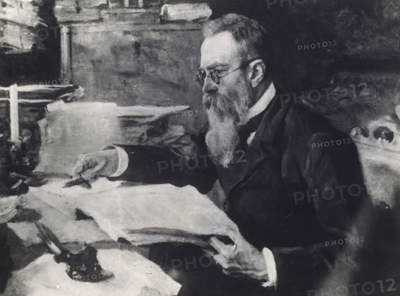 Nikolai Rimsky-Korsakov, Russian composer, c1898. Artist: Unknown