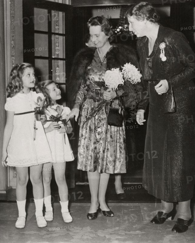 Swedish princesses visiting the Christmas concert at Stockholm Concert Hall, 1943. Artist: Karl Sandels