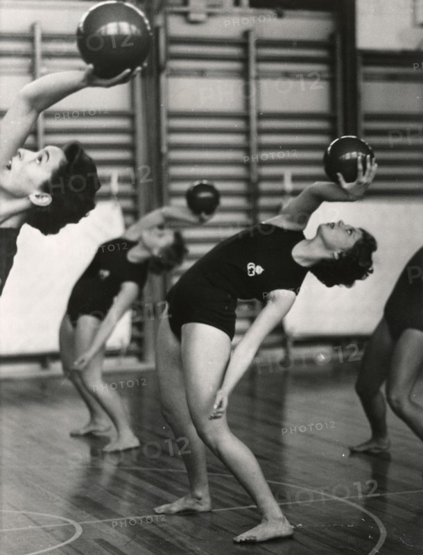 Princess Birgitta of Sweden in a show at the National Gymnastic Institute, 1958. Artist: Unknown