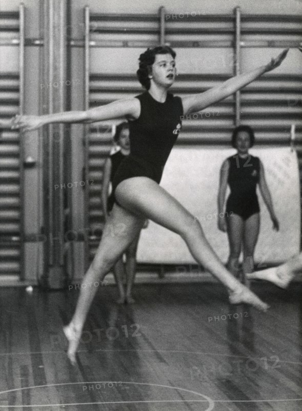 Princess Birgitta of Sweden in a show at the National Gymnastic Institute, 1958. Artist: Unknown