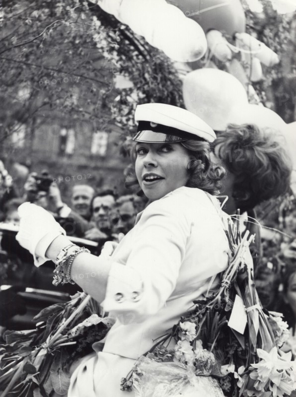 Princess Christina of Sweden celebrates passing her A-levels, 1963. Artist: Unknown