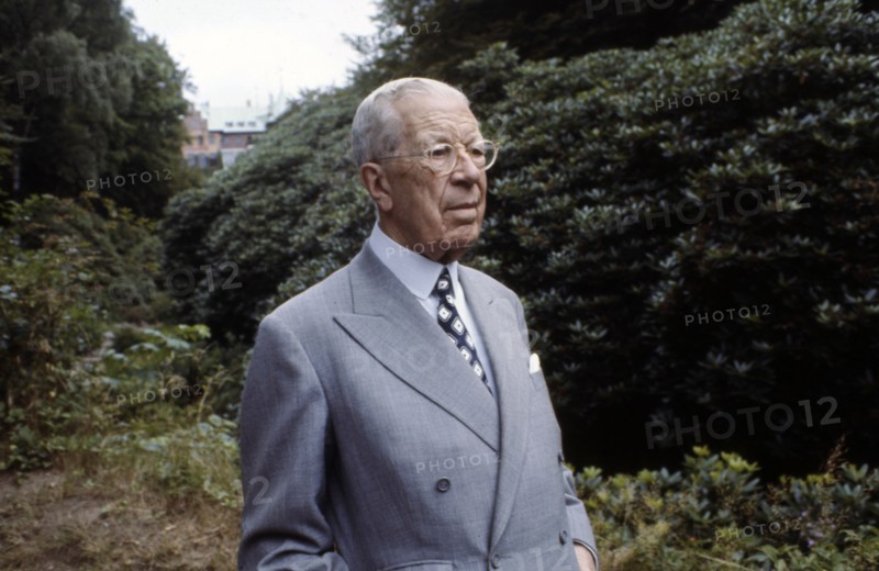 King Gustaf VI Adolf of Sweden at his summer residence, Sofiero Castle, Scania, 1972. Artist: Unknown