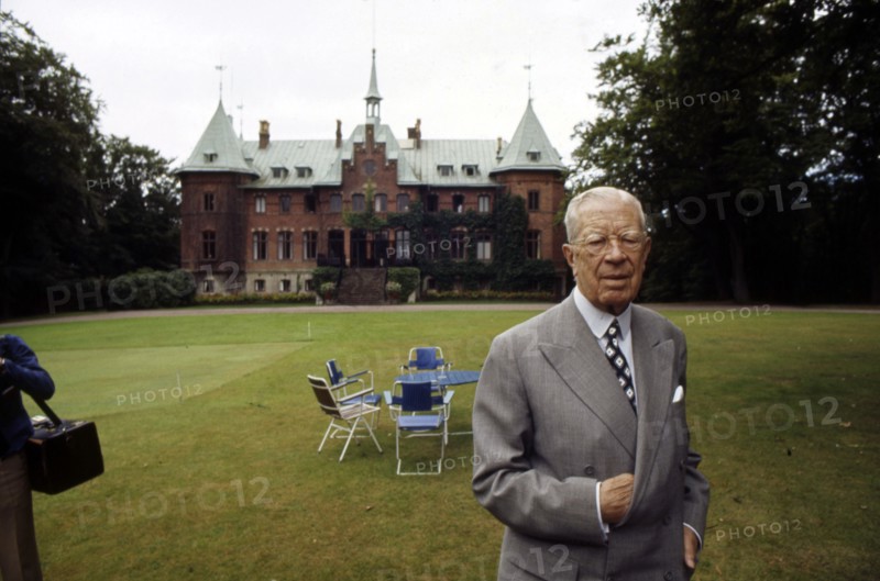 King Gustaf VI Adolf of Sweden at his summer residence, Sofiero Castle, Scania, 1972. Artist: Unknown