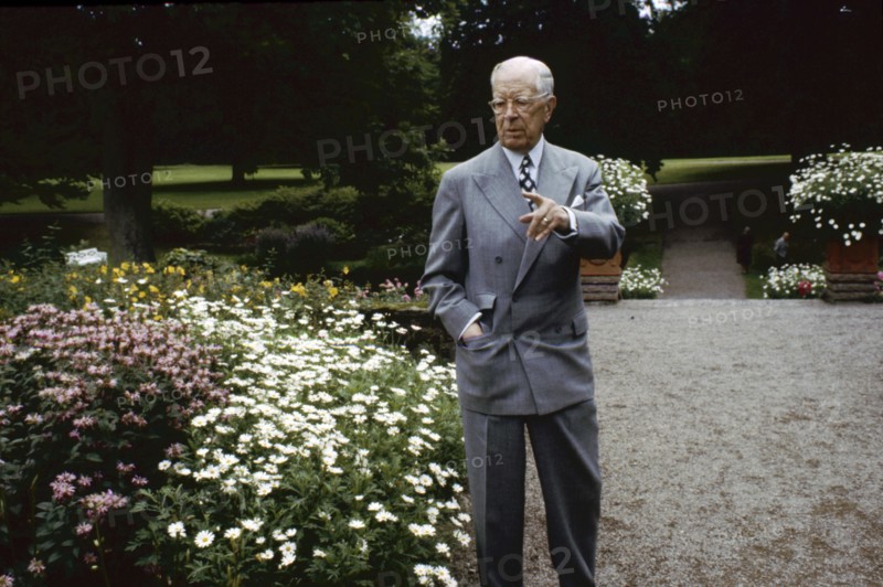 King Gustaf VI Adolf of Sweden at his summer residence, Sofiero Castle, Scania, 1972. Artist: Unknown