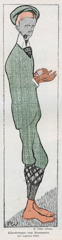 'Künstlertypen von Montmartre' ('Artistic Types of Montmartre'), 1898. Artist: Rudolf Wilke