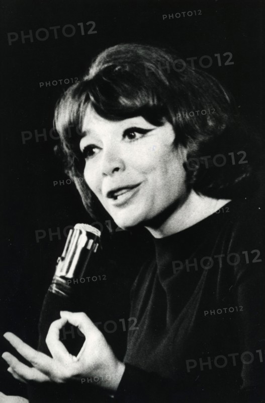 Juliette Greco, French actress and singer, Sweden, 1 July 1964. Artist: Unknown