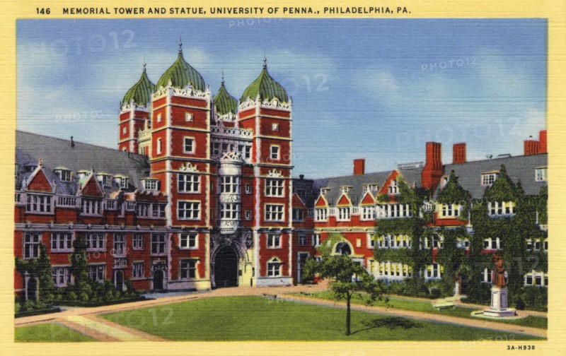 Memorial Tower, University of Pennsylvania, Philadelphia, USA, 1933. Artist: Unknown