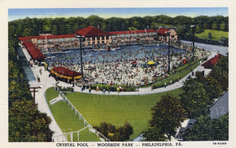 Crystal Pool, Woodside Park, Philadelphia, Pennsylvania, USA, 1947. Artist: Unknown