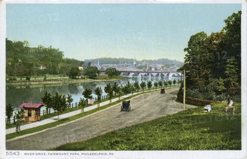 River Drive, Fairmount Park, Philadelphia, Pennsylvania, USA, 1900. Artist: Unknown