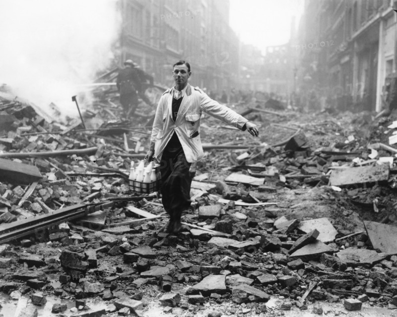'The milk will get through', London, 1940. Artist: Unknown