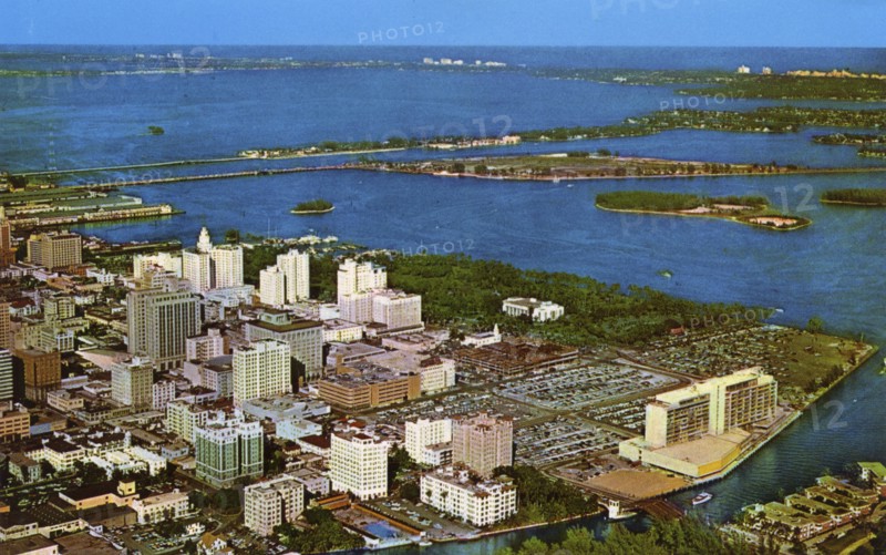 Miami skyline, Florida, USA, 1958. Artist: Unknown
