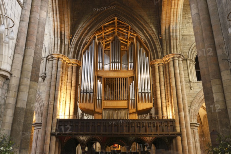 Organ, Hexham Abbey, Northumberland, 2010. Creator: Peter Thompson.
