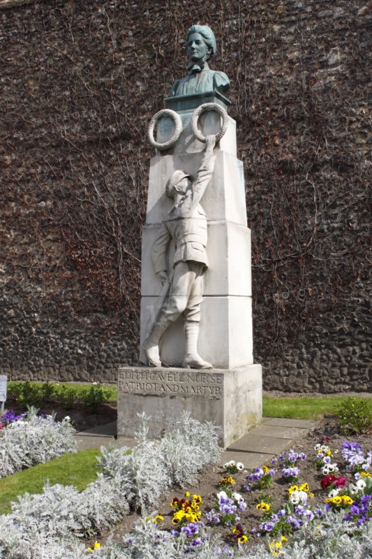 Edith Cavell Memorial, Norwich Cathedral, Norfolk, 2010.