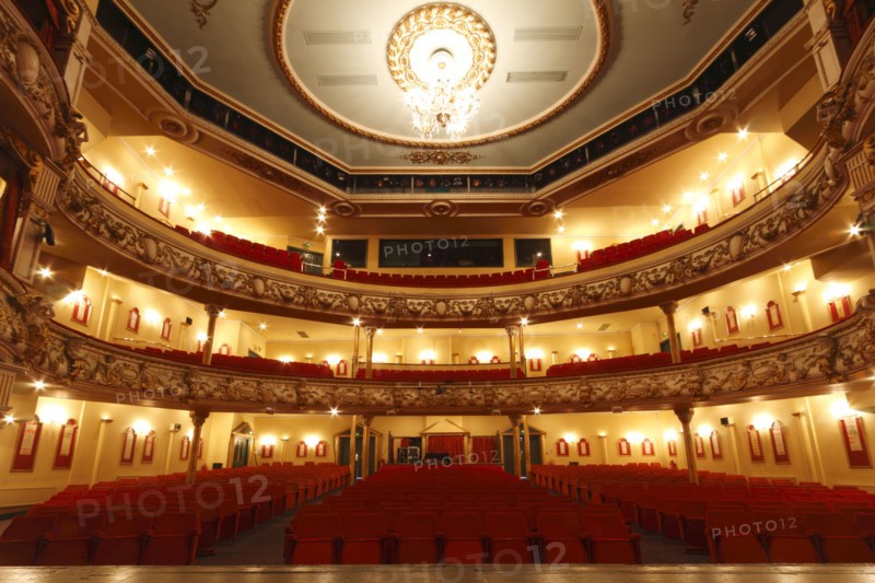 Auditorium of the Grand Theatre, Swansea, South Wales, 2010.