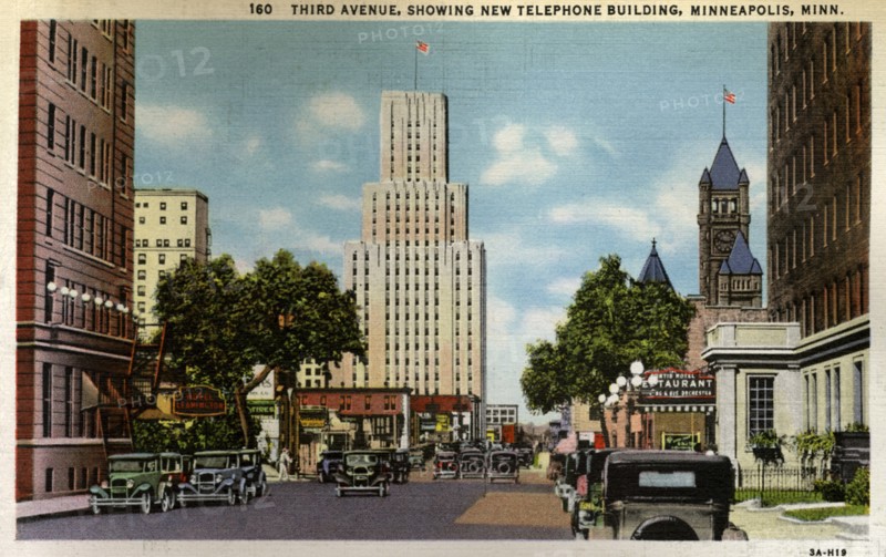 Third Avenue, Minneapolis, Minnesota, USA, 1933. Artist: Unknown