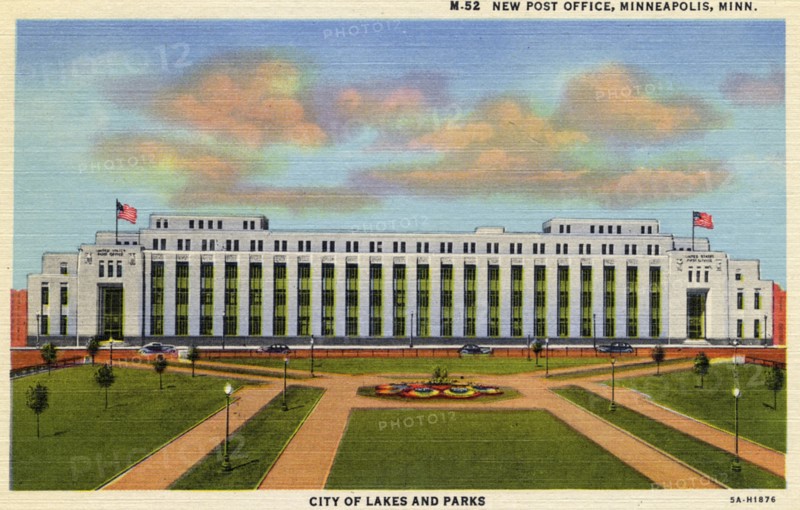 New Post Office, Minneaplis, Minnesota, USA, 1935. Artist: Unknown
