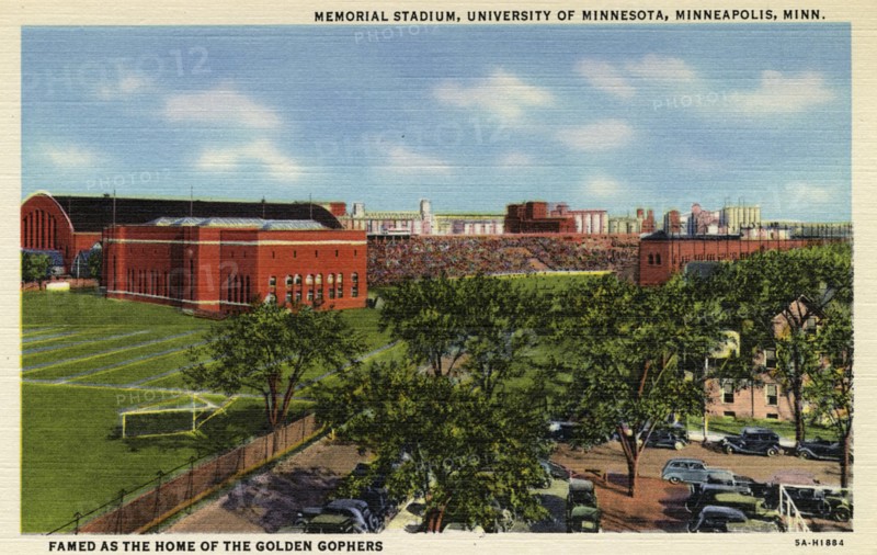Memorial Stadium, University of Minnesota, Minneapolis, Minnesota, USA, 1935. Artist: Unknown