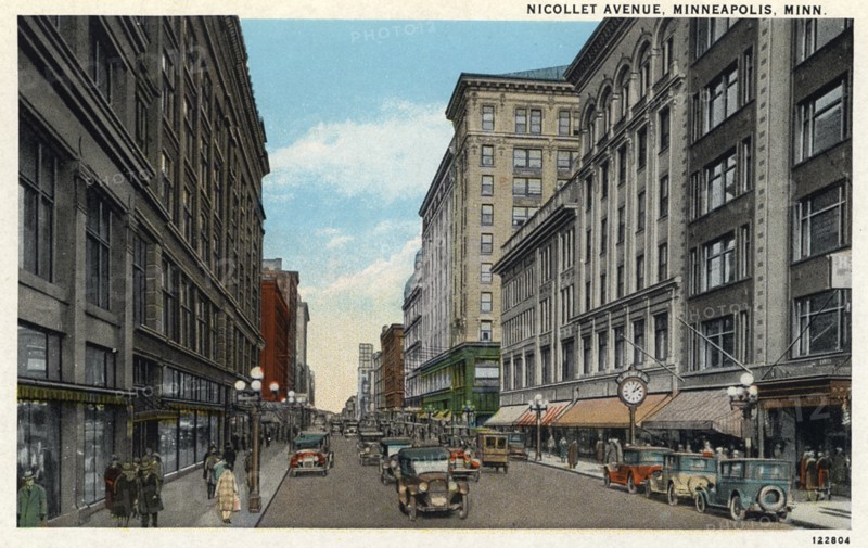 Nicolett Avenue, Minneapolis, Minnesota, USA, 1928. Artist: Unknown