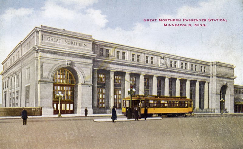 Great Northern Depot, Minneapolis, Minnesota, USA, c1913. Artist: Unknown