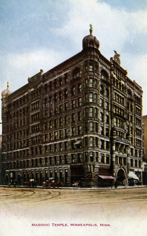 Masonic Temple, Minneapolis, Minnesota, USA, 1910. Artist: Unknown