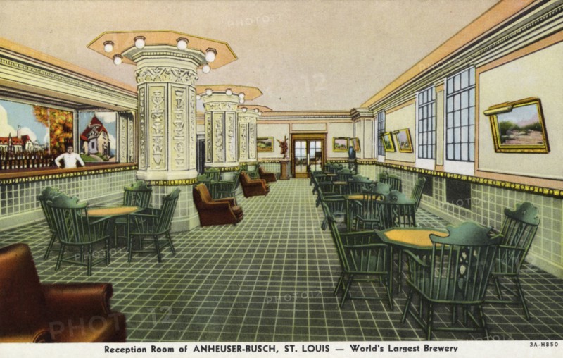 Reception room of the Anheuser-Busch brewery, St Louis, Missouri, USA, 1933. Artist: Unknown