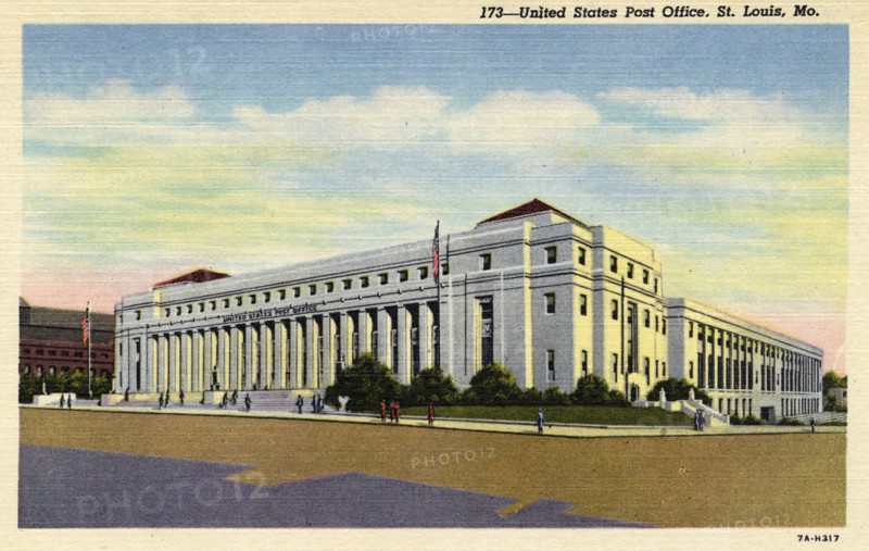 US Post Office, St Louis, Missouri, USA, 1937. Artist: Unknown