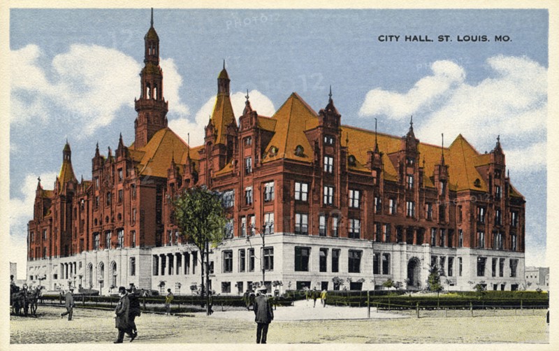 City Hall, St Louis, Missouri, USA, 1915. Artist: Unknown