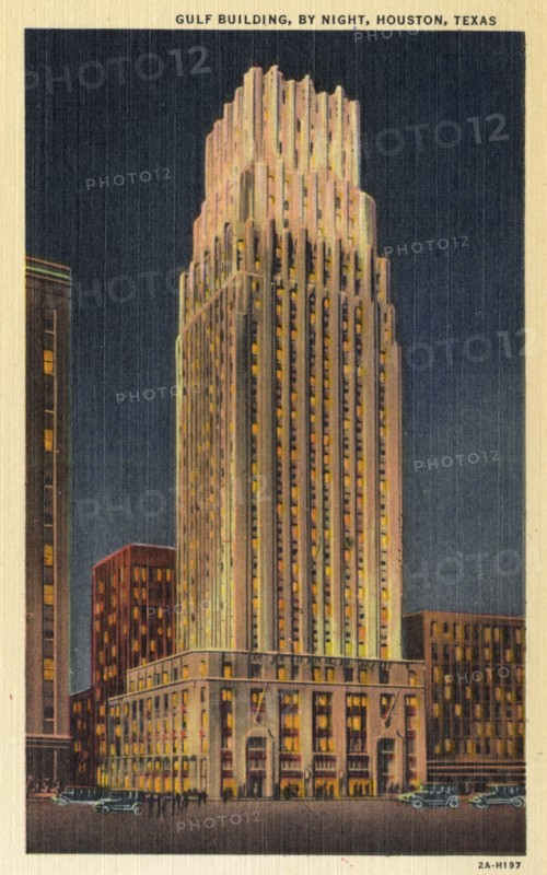 Gulf Building, Houston, Texas, USA, 1932. Artist: Unknown