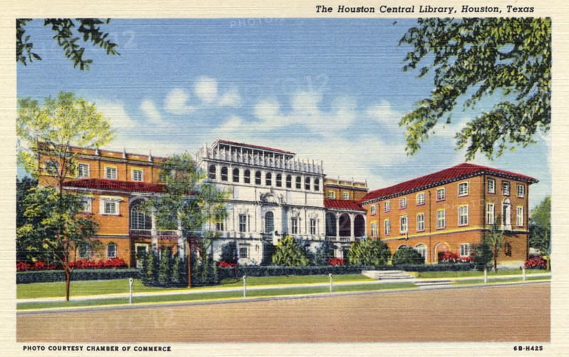 The Houston Central Library, Houston, Texas, USA, 1946. Artist: Unknown