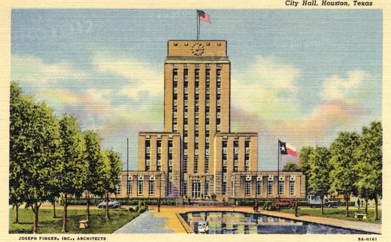 City Hall, Houston, Texas, USA, 1938. Artist: Unknown