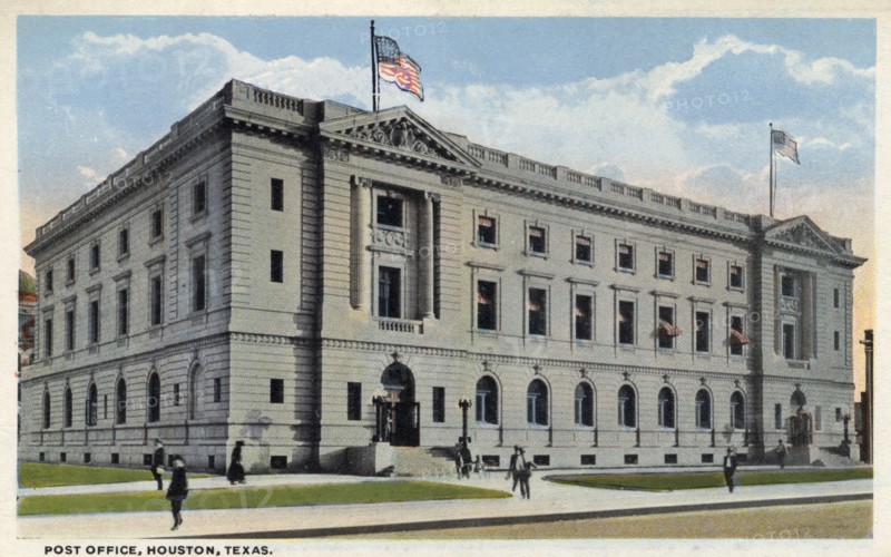 United States Post Office, Houston, Texas, USA, 1918. Artist: Unknown
