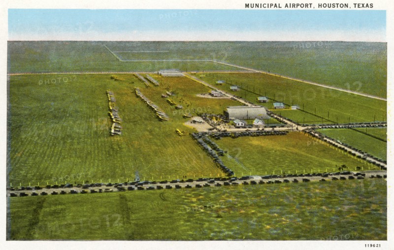 Municipal Airport, Houston, Texas, USA, 1928. Artist: Unknown