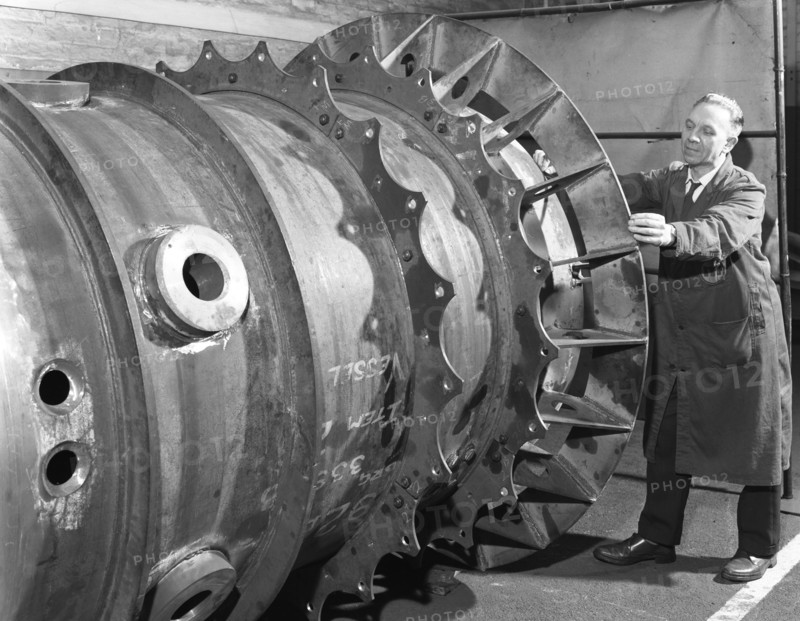 Construction of deep sea inspection chambers, Markham & Co, Chesterfield, Derbyshire, 1966. Artist: Michael Walters