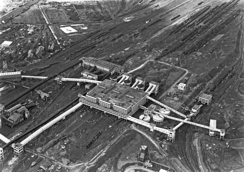 Aerial view of the Manvers coal processing plant, Wath upon Dearne, South Yorkshire, 1964. Artist: Michael Walters